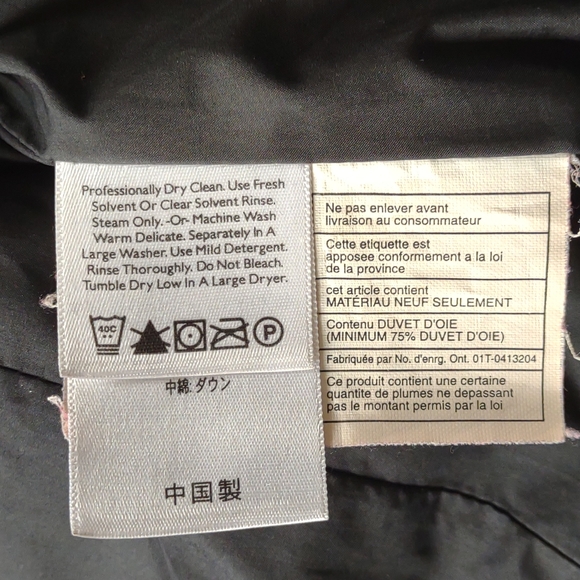 Eddie Bauer Womens Small Black Premium Goose Down Zip Up Quilted Puffer Jacket - Picture 8 of 8